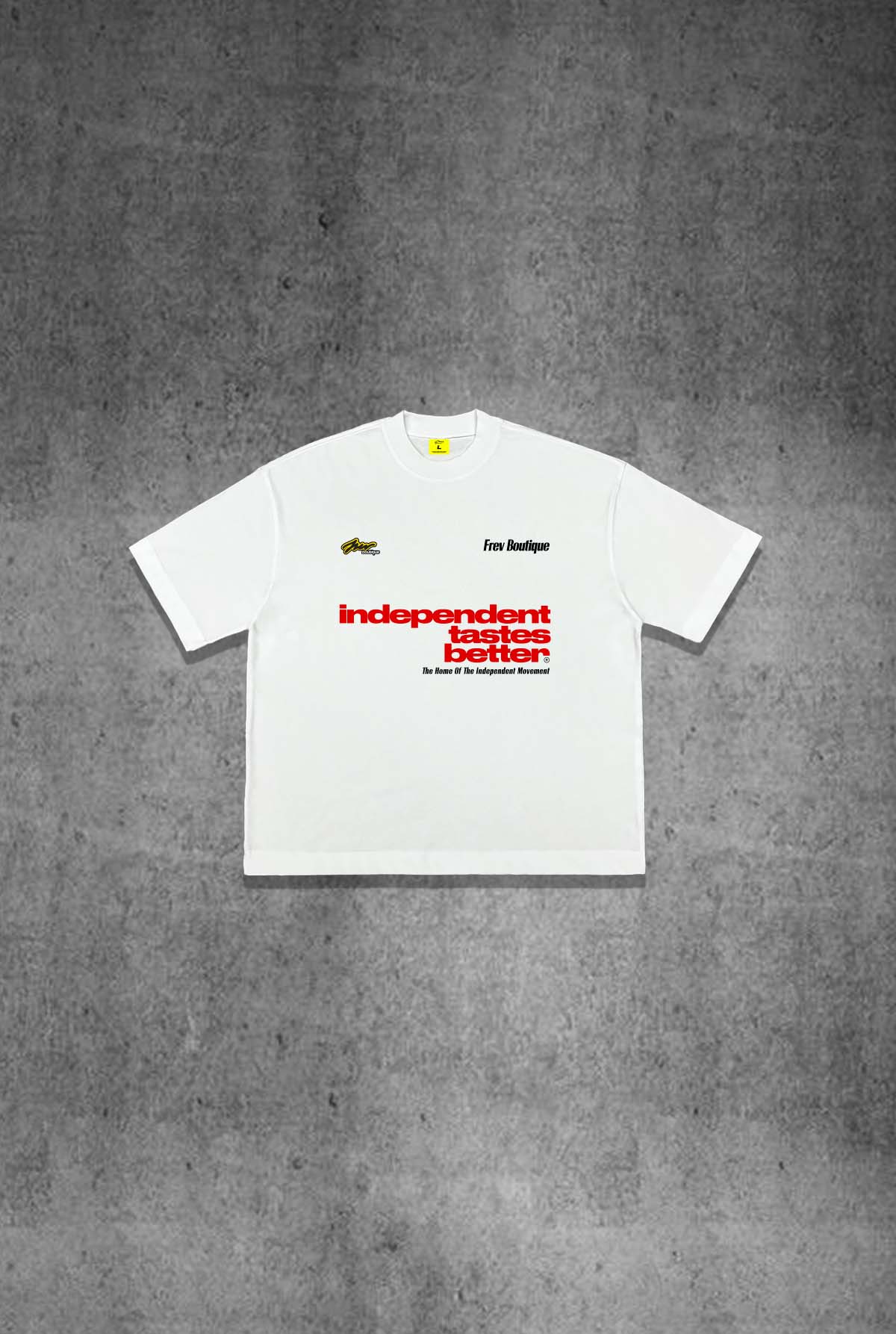 Independent white Tee