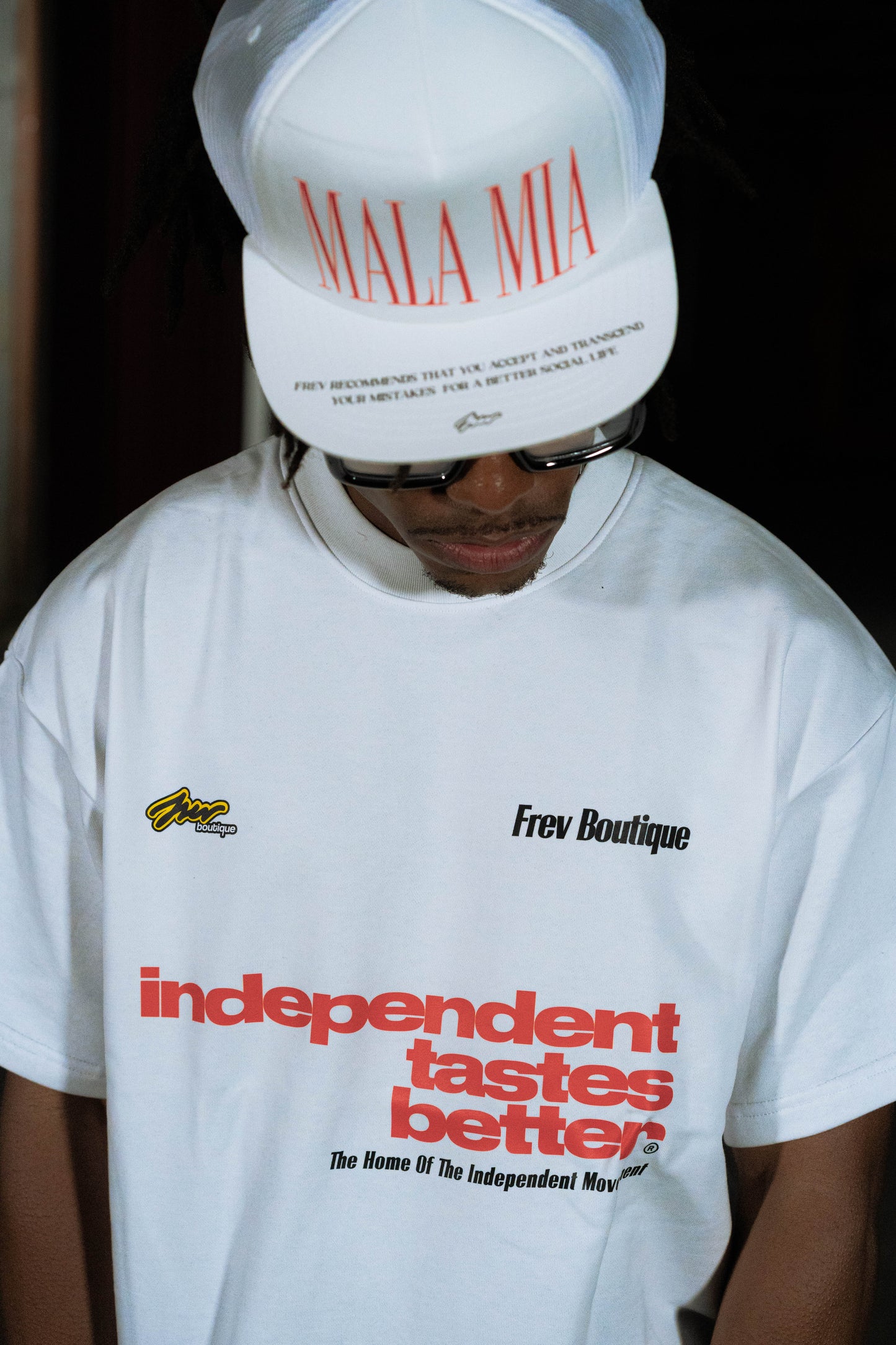 Independent white Tee