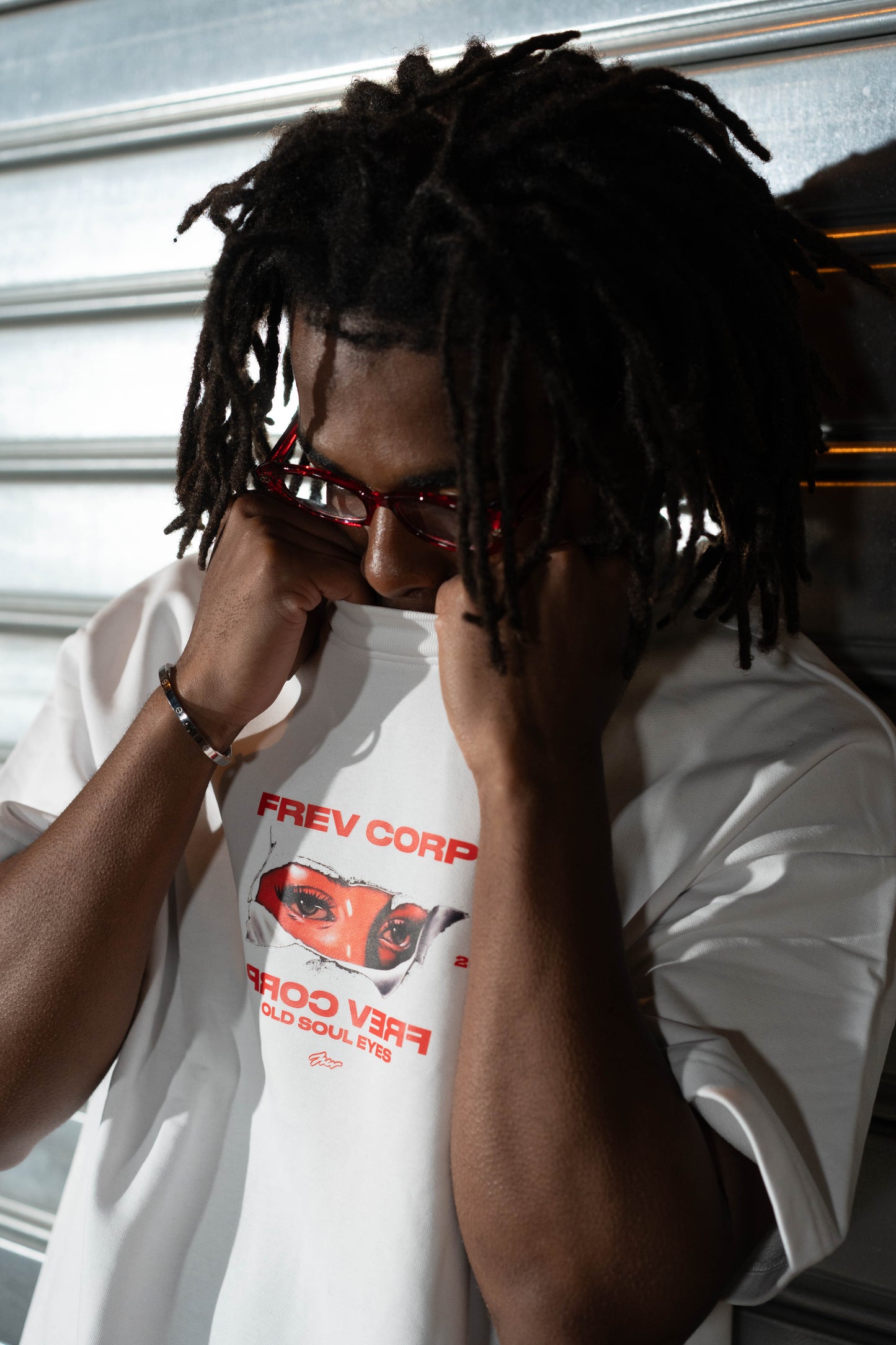 Old Soul Eyes white Tee