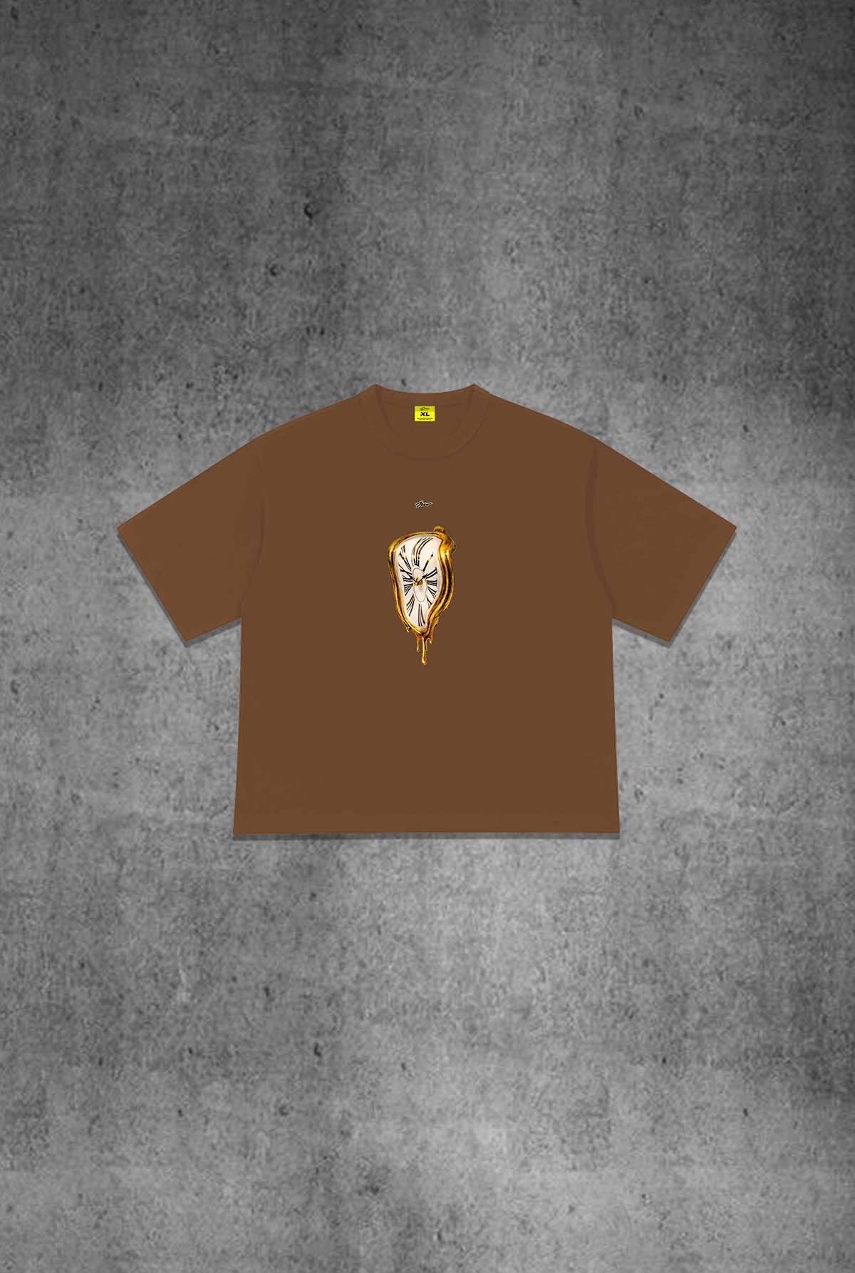 TIME IS GOLD BROWN TEE