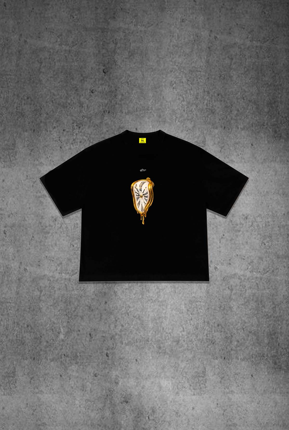 TIME IS GOLD BLACK TEE